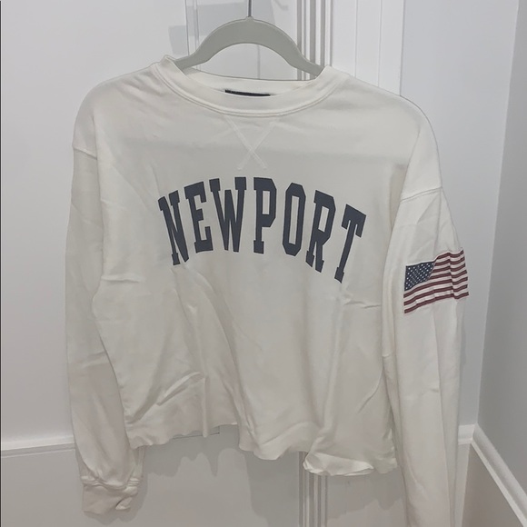 white brandy Melville long sleeve top - Picture 1 of 2